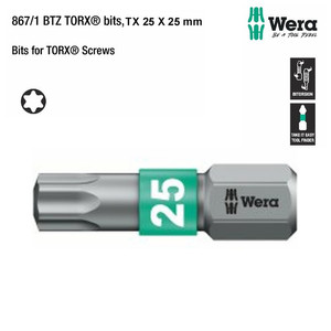 Mata Obeng Bintang TX 25 x 25 mm Wera 05066126001 Bit for Torx Screws