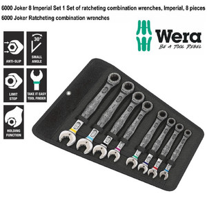 Kunci Ring Pas Inch Ratchet Set Wera 05020012001 Joker Imperial - 8 Pc