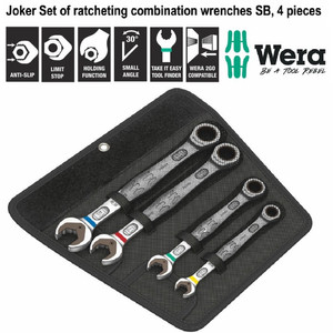 Kunci Ring Pas Ratchet Metric Set Wera 05073290001 Joker SB - 4 Pc