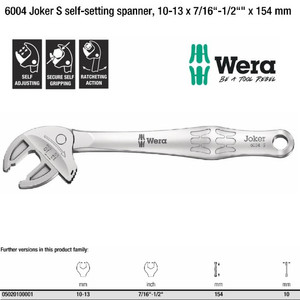 Kunci Inggris S Wera 05020100001 Joker S Self-Setting Spanner bicycles