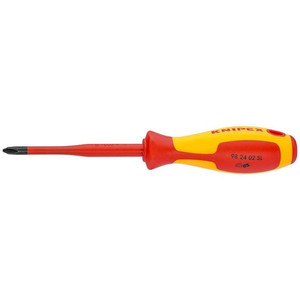 Obeng Plus VDE PH 2X100mm 98 24 02SL KNIPEX Slim CrossSlot Screwdriver