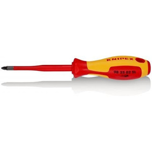 Obeng Pozidriv VDE PZ 98 25 02 SL KNIPEX Slim Pozidriv Screwdriver