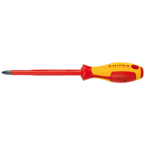 Obeng Pozidriv VDE PZ 1X80mm 98 25 01 KNIPEX Pozidriv Screwdriver