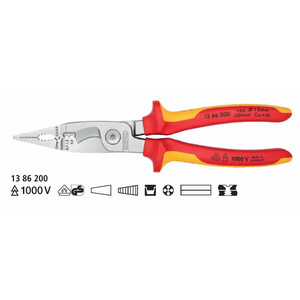 Tang Kupas Kabel 13 86 200 KNIPEX Pliers For Electrical Installation