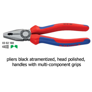 Tang Kombinasi 180 mm 03 02 180 KNIPEX Combination Pliers