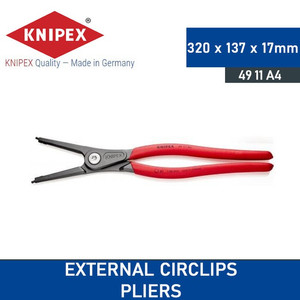 Tang Snap Ring 85-140 mm 49 11 A4 KNIPEX External Circlips Pliers