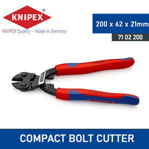 Tang Potong Kawat 200 mm 71 02 200 KNIPEX Kawat® Compact Bolt Cutter