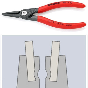 Tang Snap Ring 8-13mm 48 11 J0 KNIPEX Internal Circlip Pliers