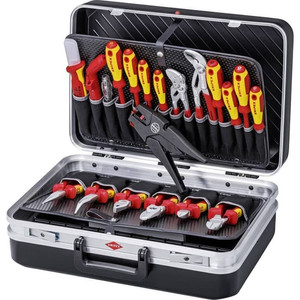 Tool Set VDE Listrik 00 21 20 KNIPEX Electronics Tool Set (20-Piece)