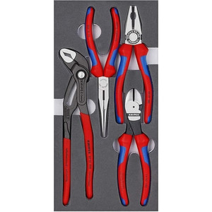 Tang Kombinasi, Potong, Lancip 00 20 01 V15 KNIPEX Basic Pliers Set