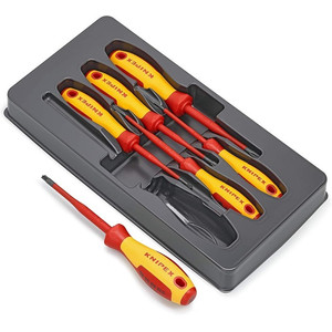 Obeng Set Listrik 00 20 12 V05 VDE KNIPEX Screwdriver PlusMin Slotted