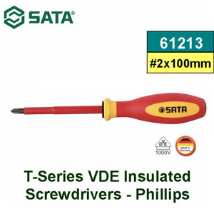 OBENG 61213 SCREWDRIVER INSULATED PHILIPS 2 X 100 MM SATA