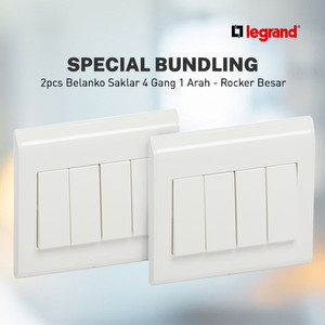 Bundle 2pcs - Legrand Belanko Saklar 4G 1W - 617006