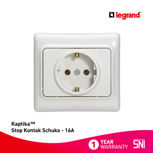 Legrand Kaptika - Stop Kontak Schuko - 16A - Putih