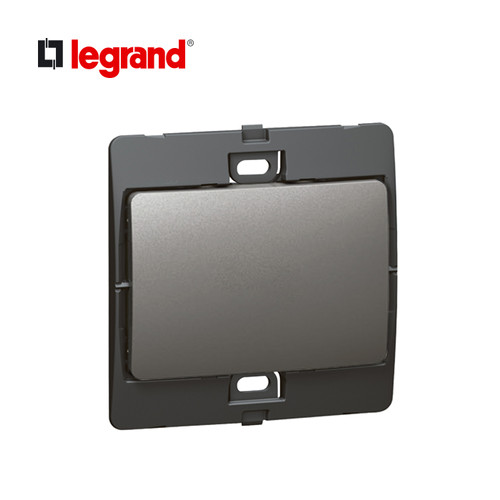 Legrand Mallia - Saklar 1 Gang 1 Arah - 10A - Dark Silver