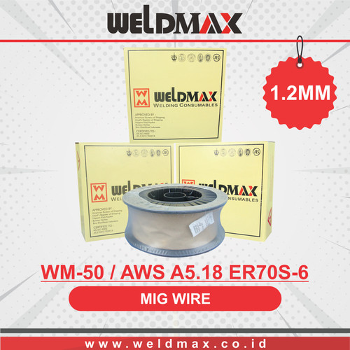 Kawat Las MIG CO2 AWS A5.18 ER70S-6 (WM-50) 1.2mm Weldmax