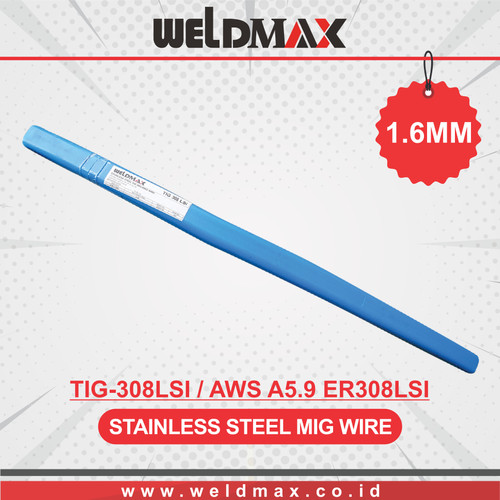 KAWAT LAS MIG STAINLESS AWS A5.9 ER308LSI (TIG-308LSI) 1.6MM WELDMAX