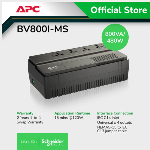 UPS APC Easy UPS BV 800VA 450W BV800I-MS