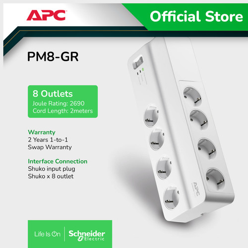 APC Surge Protector PM8GR / PM8-GR colokan anti petir