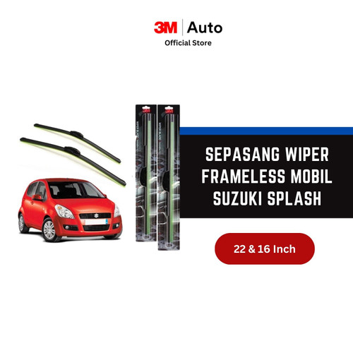 3M Wiper Frameless Mobil Suzuki Splash - 22 dan 16 inch