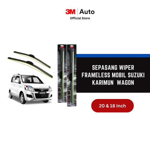 3M Wiper Frameless Mobil Suzuki Karimun Wagon - 20 dan 18 inch