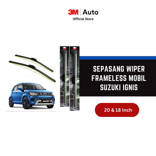 3M Wiper Frameless Mobil Suzuki Ignis - 20 dan 18 inch