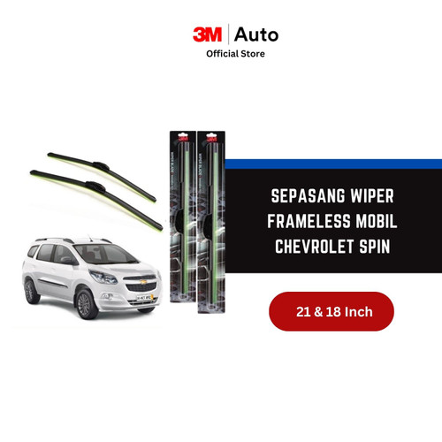 3M Wiper Frameless Mobil Chevrolet Spin - 21 dan 18 Inch