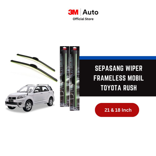 3M Wiper Frameless Mobil Toyota Rush - 21 dan 18 inch