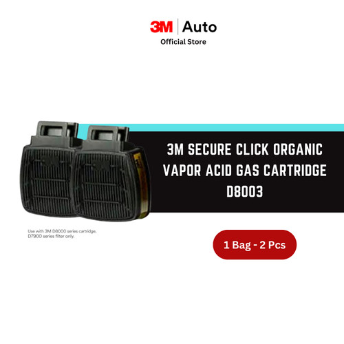 3M Secure Click Organic Vapor Acid Gas Cartridge D8003