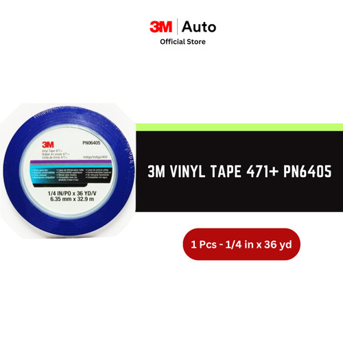 3M Vinyl Tape 471+ PN6405 1/4 in x 36 yd