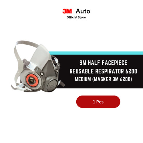 3M Half Facepiece Reusable Respirator 6200 (Masker 3M 6200)