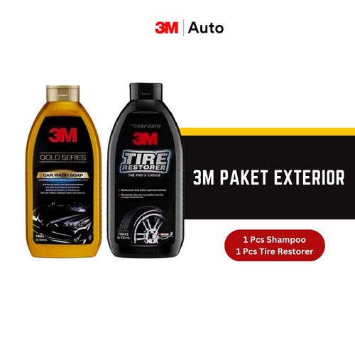 3M Paket Exterior Pack 3M - Car Wash Gold & Tire Restorer- Harga Murah