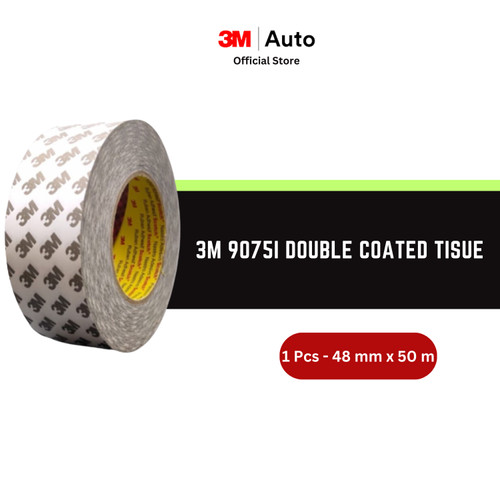 3M 9075i / 7385C Double Coated Tissue Tape - 48 mm x 50 m - 1 Buah