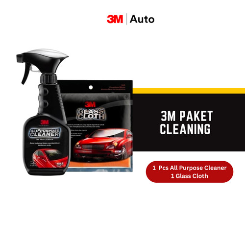 3M Paket Cleaning (3M Glass Clotch & 3M All Purpose Cleaner)