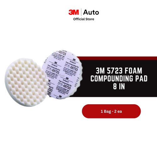 3M 5723 Foam Compounding Pad 8 in - Alat untuk Memoles Body Mobil