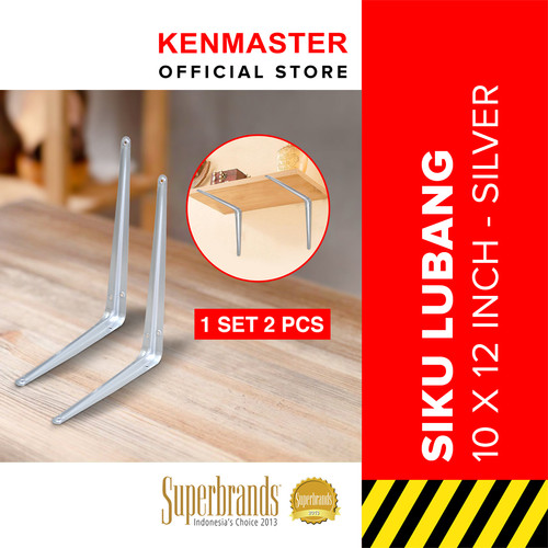 Kenmaster Siku Rak 10 X 12 CM - 1 set isi 2 PCS/SKRK005-Siku Penyangga