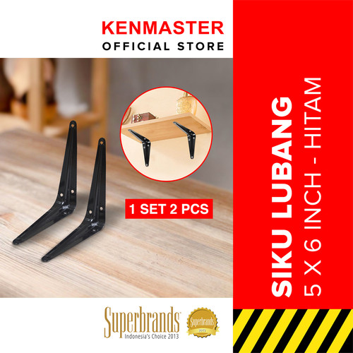 Kenmaster Siku Rak 5 X 6 CM- 1 set isi 2 PCS /SKRK003 - Siku Penyangga