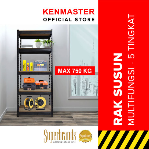 Kenmaster Rak 5 Susun Multipurpose Dark Grey - RAK-026