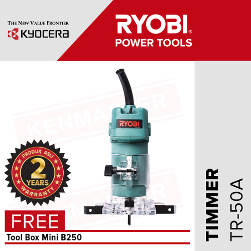 Ryobi Trimmer TR-50A /Mesin Profil Router FREE ToolBoxB250+Face Shield