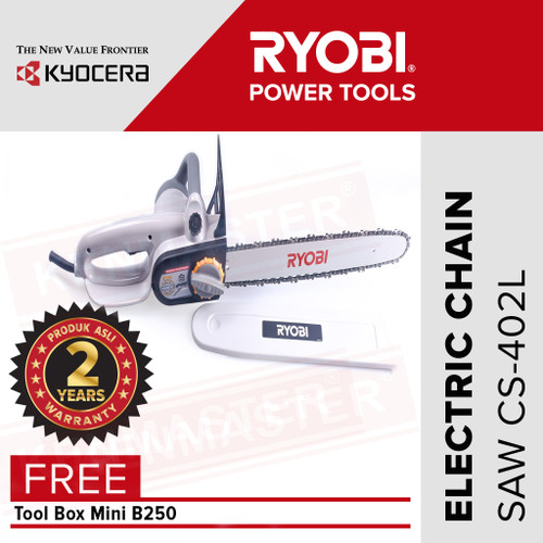 Ryobi Chain Saw CS-402L - Gergaji Mesin - FREE Tool Box + Face Shield