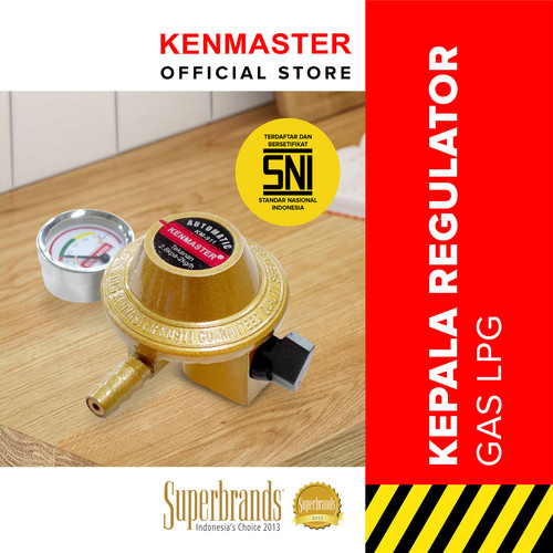 Kenmaster Kepala Regulator Gas LPG + MTR KM-911 Kepala Elpiji