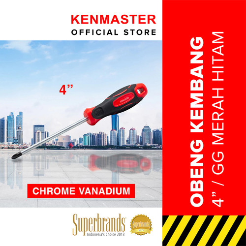 Kenmaster Obeng Gg Orange Black KM074 4Inc