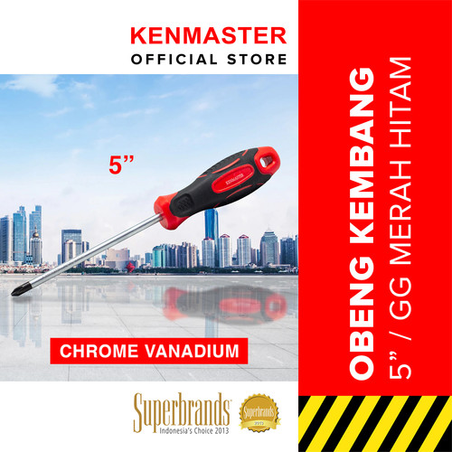 Kenmaster Obeng Gg Orange Black KM074 5Inc