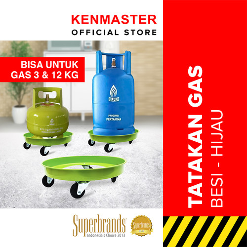 Kenmaster Tatakan Tabung Besi Gas Hijau