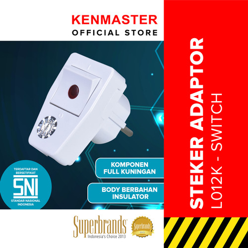 Kenmaster Steker L012K - Putih