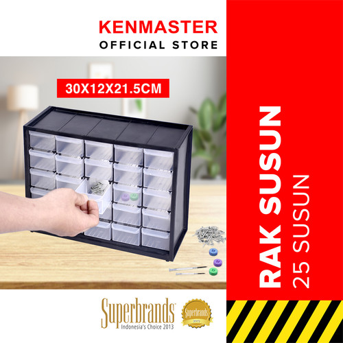 Kenmaster Rak Susun Drawer 25 Kompartemen