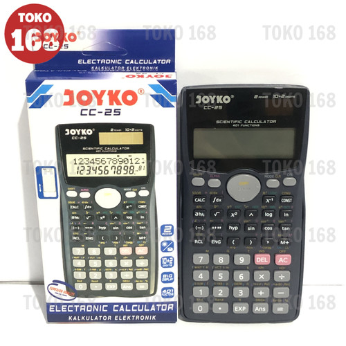 Joyko Scientific Calculator/Kalkulator Ilmiah CC-25 401 Function (PCS)