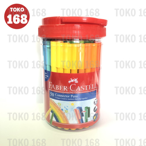 FABER CASTELL Connector Pen/Spidol Warna 50 Warna (SET)