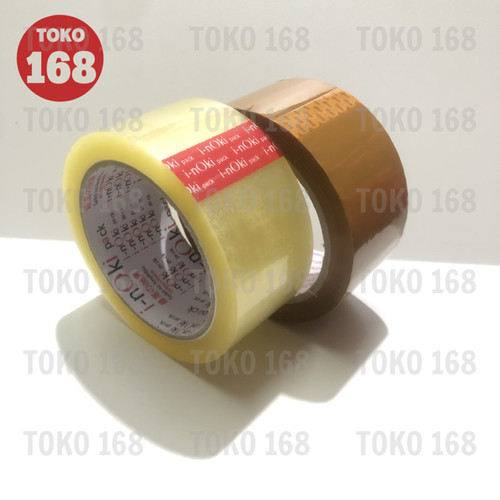 INOKI/KYOTO Opp Tape/Lakban/Perekat Transparan/Coklat 48 mm/2 Inch