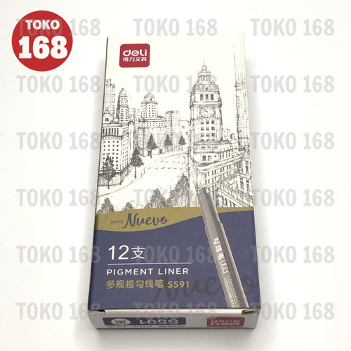 DELI Pigment/Fine Liner/Drawing Pen/Pulpen Spidol Gambar S591/A (PCS)